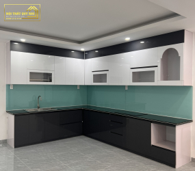 TỦ BẾP NHỰA PICOMAT PHỦ ACRYLIC TBA010
