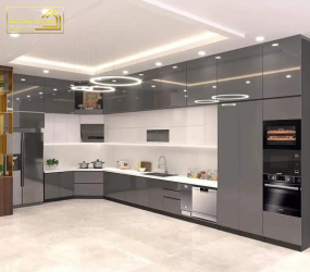 TỦ BẾP NHỰA PICOMAT PHỦ ACRYLIC TBA0091
