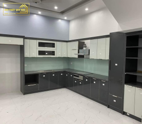 Mẫu Tủ Bếp INOX Cánh Kinh MS003
