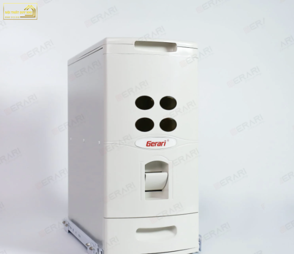 Thùng gạo inox âm tủ